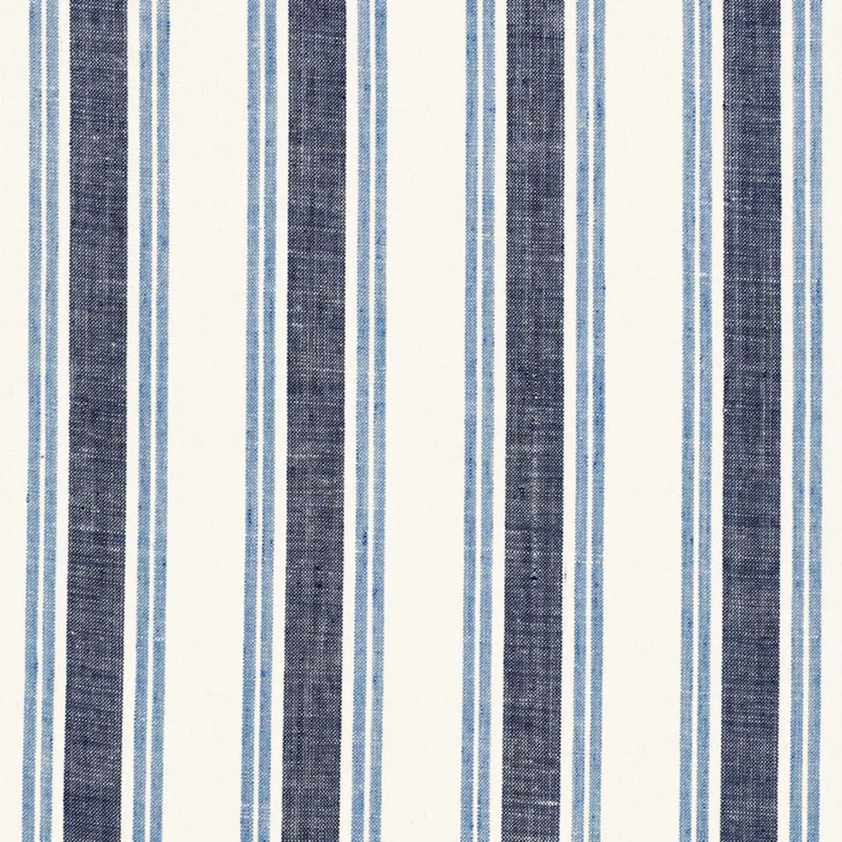 Schumacher 3485003 Leah Linen Stripe Sail fabric swatch