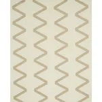 Schumacher 69694 Legere Linen Silk Appliqué Dove On Ivory fabric swatch