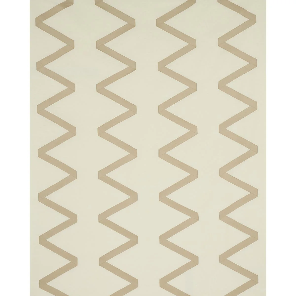 Schumacher 69694 Legere Linen Silk Appliqué Dove On Ivory fabric swatch