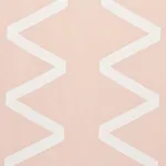 Schumacher 69693 Legere Linen Silk Appliqué Ivory On Blush fabric swatch