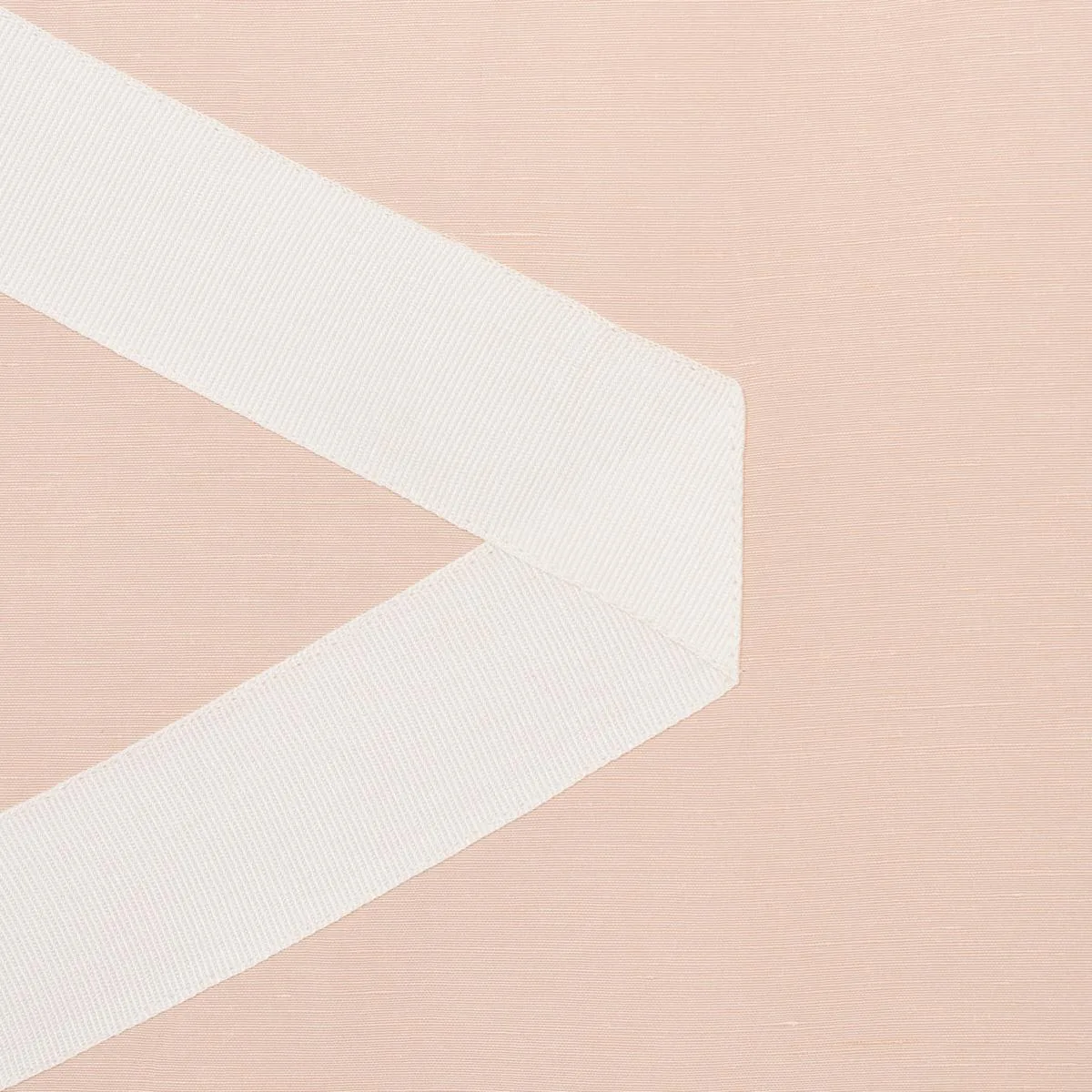 Schumacher 69693 Legere Linen Silk Appliqué Ivory On Blush fabric swatch