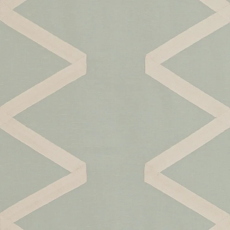 Schumacher 69692 Legere Linen Silk Appliqué Opal fabric swatch