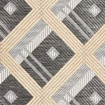 Schumacher 76011 Legrad Argyle Charcoal fabric swatch