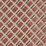 Schumacher 76010 Legrad Argyle Cognac fabric swatch