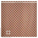 Schumacher 76010 Legrad Argyle Cognac fabric swatch