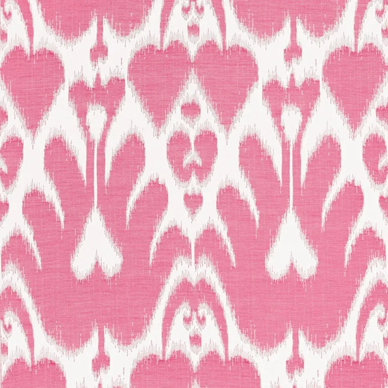 Schumacher 68583 Lela Cotton Ikat Berry fabric swatch