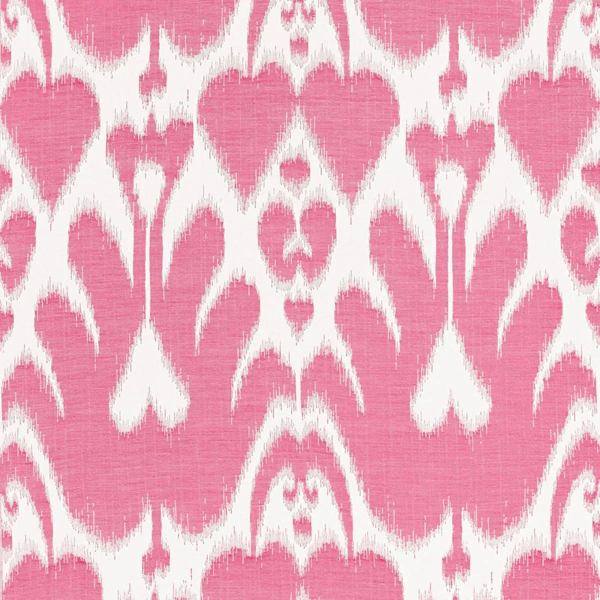Schumacher 68583 Lela Cotton Ikat Berry fabric swatch