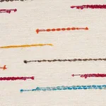 Schumacher 80142 Leland Stripe Multi fabric swatch