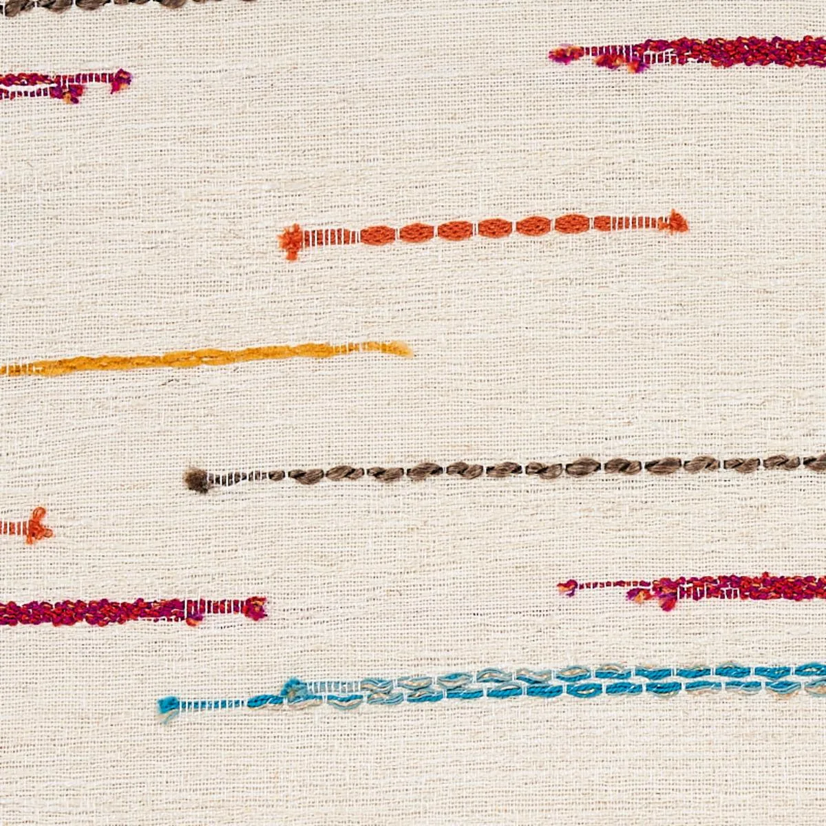Schumacher 80142 Leland Stripe Multi fabric swatch