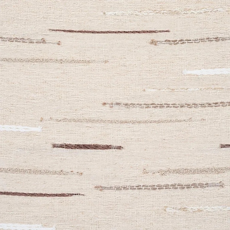Schumacher 80140 Leland Stripe Neutral fabric swatch
