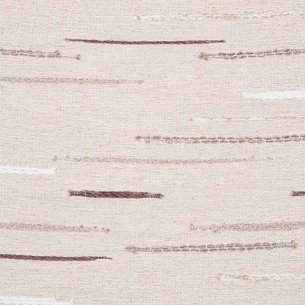 Schumacher 80140 Leland Stripe Neutral fabric swatch