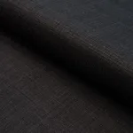 Schumacher 84969 Leo Glazed Linen Black fabric swatch