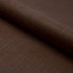 Schumacher 84968 Leo Glazed Linen Chocolate fabric swatch