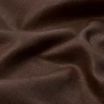 Schumacher 84968 Leo Glazed Linen Chocolate fabric swatch