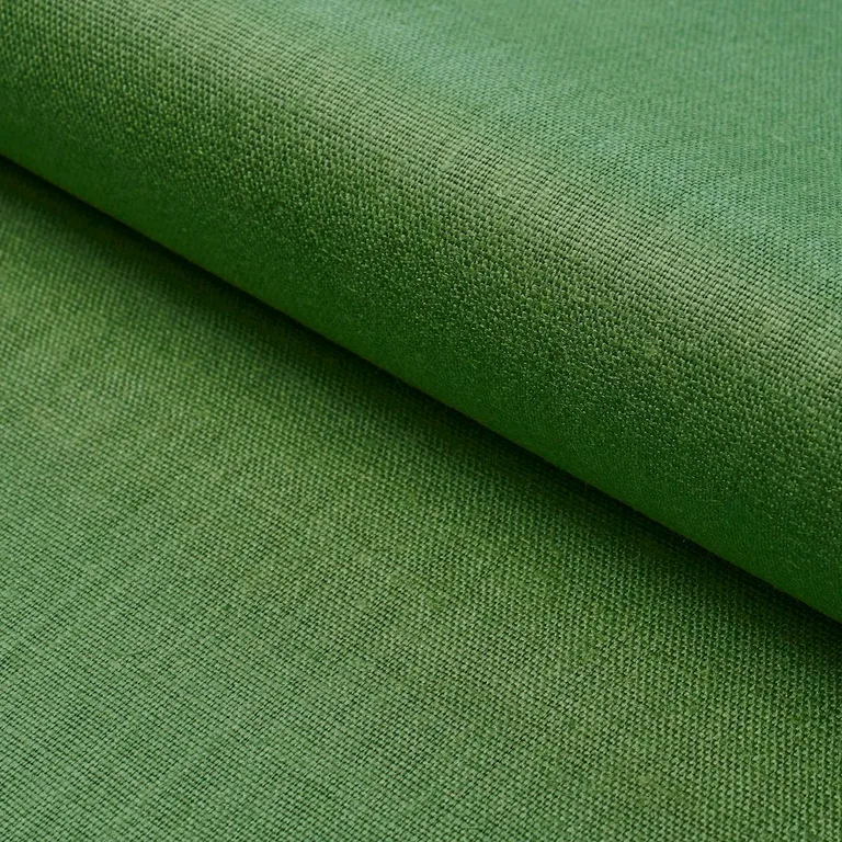 Schumacher 84965 Leo Glazed Linen Leaf fabric swatch