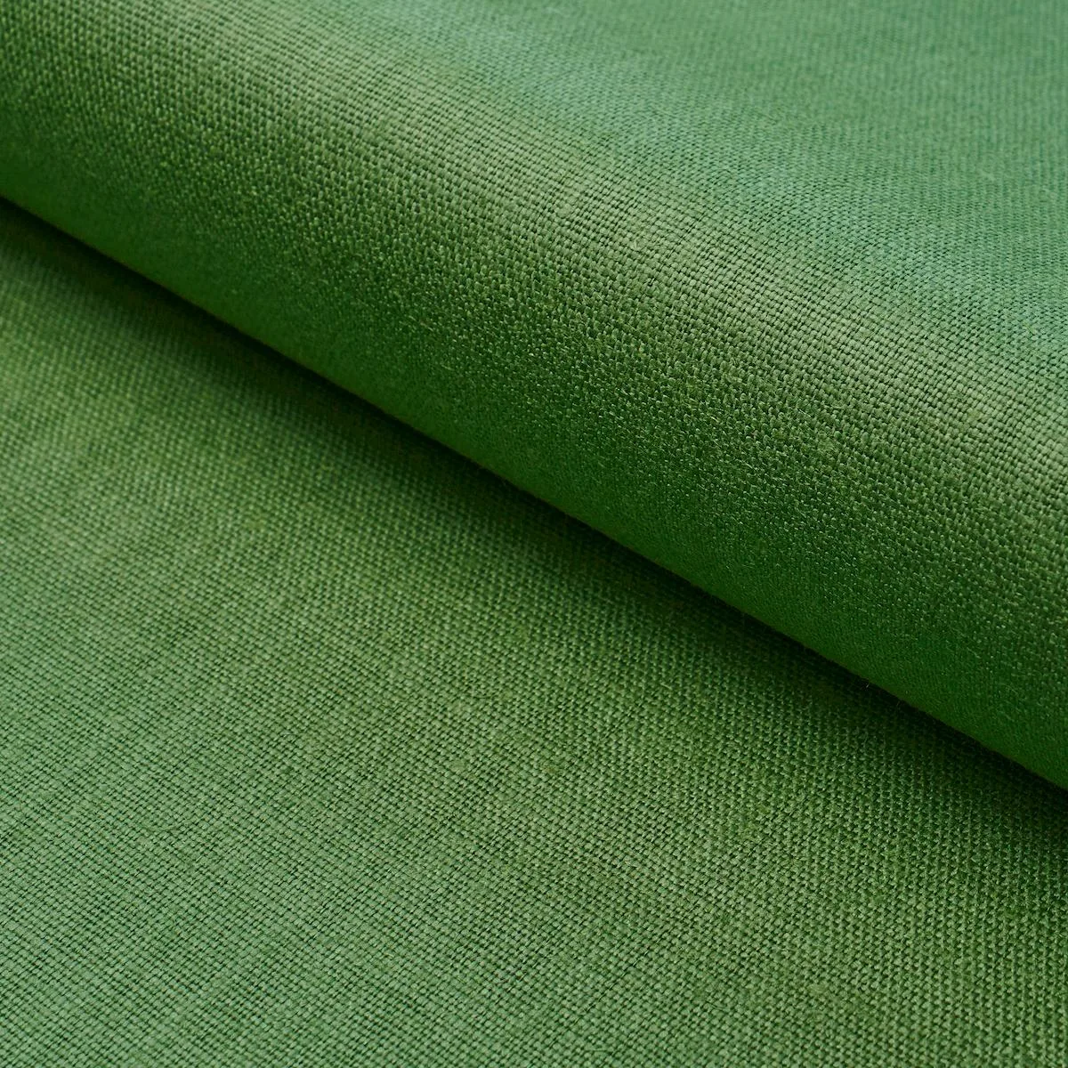 Schumacher 84965 Leo Glazed Linen Leaf fabric swatch