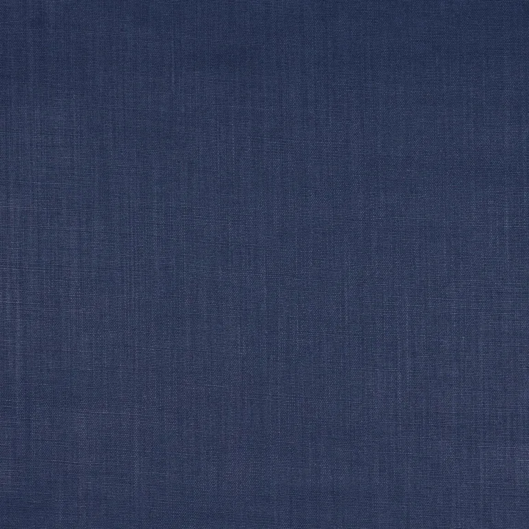 Schumacher 84964 Leo Glazed Linen Navy fabric swatch