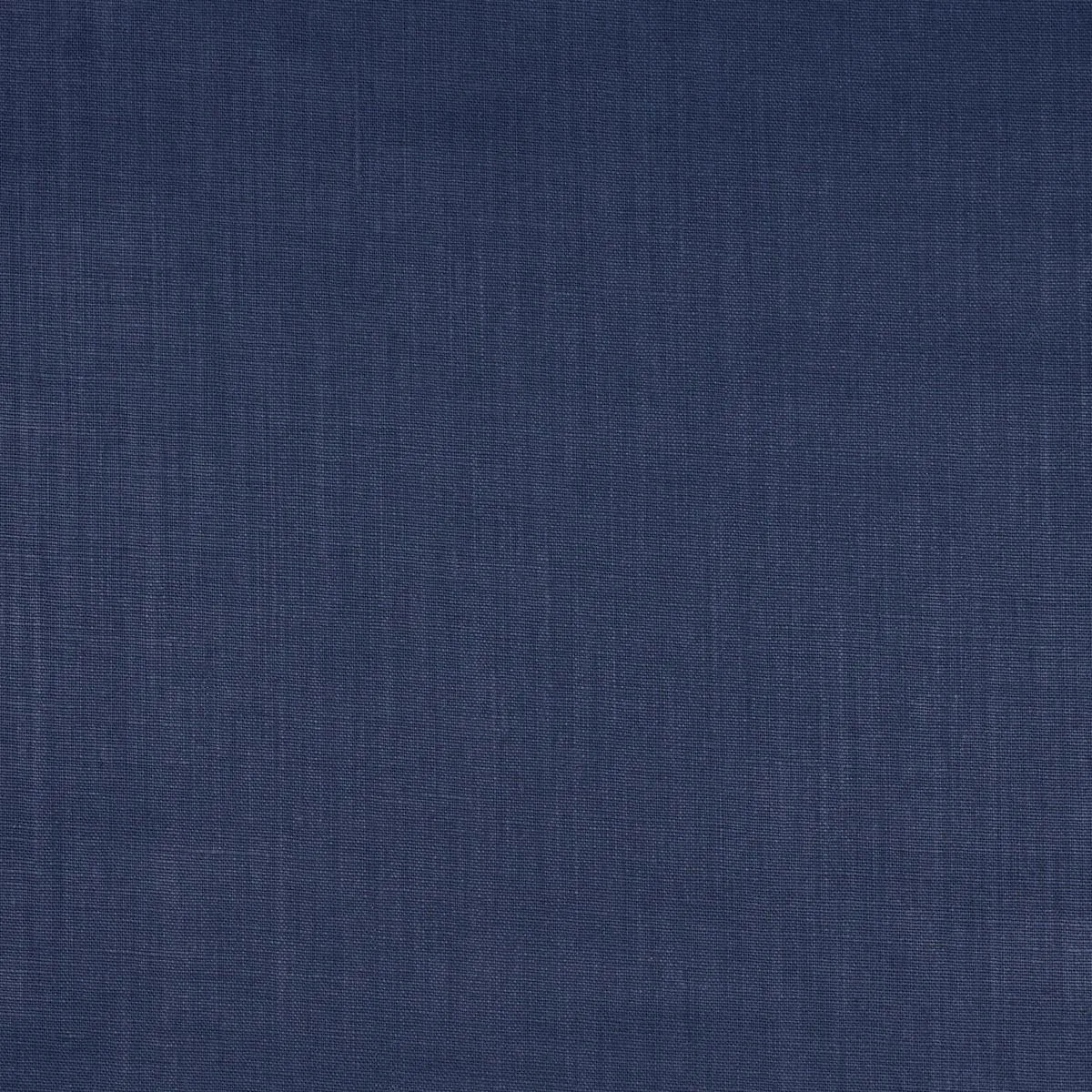 Schumacher 84964 Leo Glazed Linen Navy fabric swatch