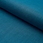 Schumacher 84963 Leo Glazed Linen Peacock fabric swatch