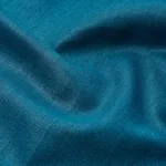 Schumacher 84963 Leo Glazed Linen Peacock fabric swatch