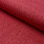 Schumacher 84967 Leo Glazed Linen Red fabric swatch