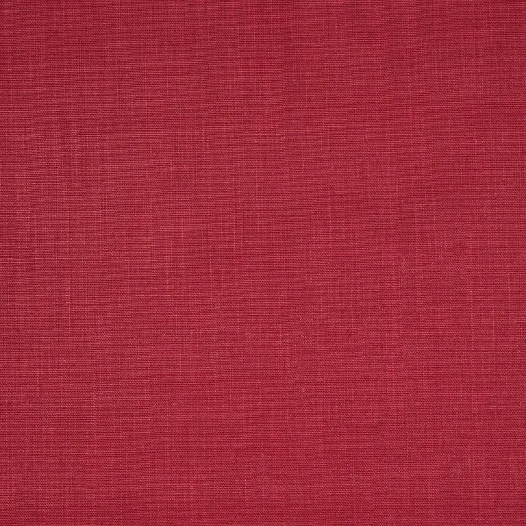 Schumacher 84967 Leo Glazed Linen Red fabric swatch
