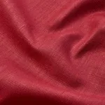 Schumacher 84967 Leo Glazed Linen Red fabric swatch
