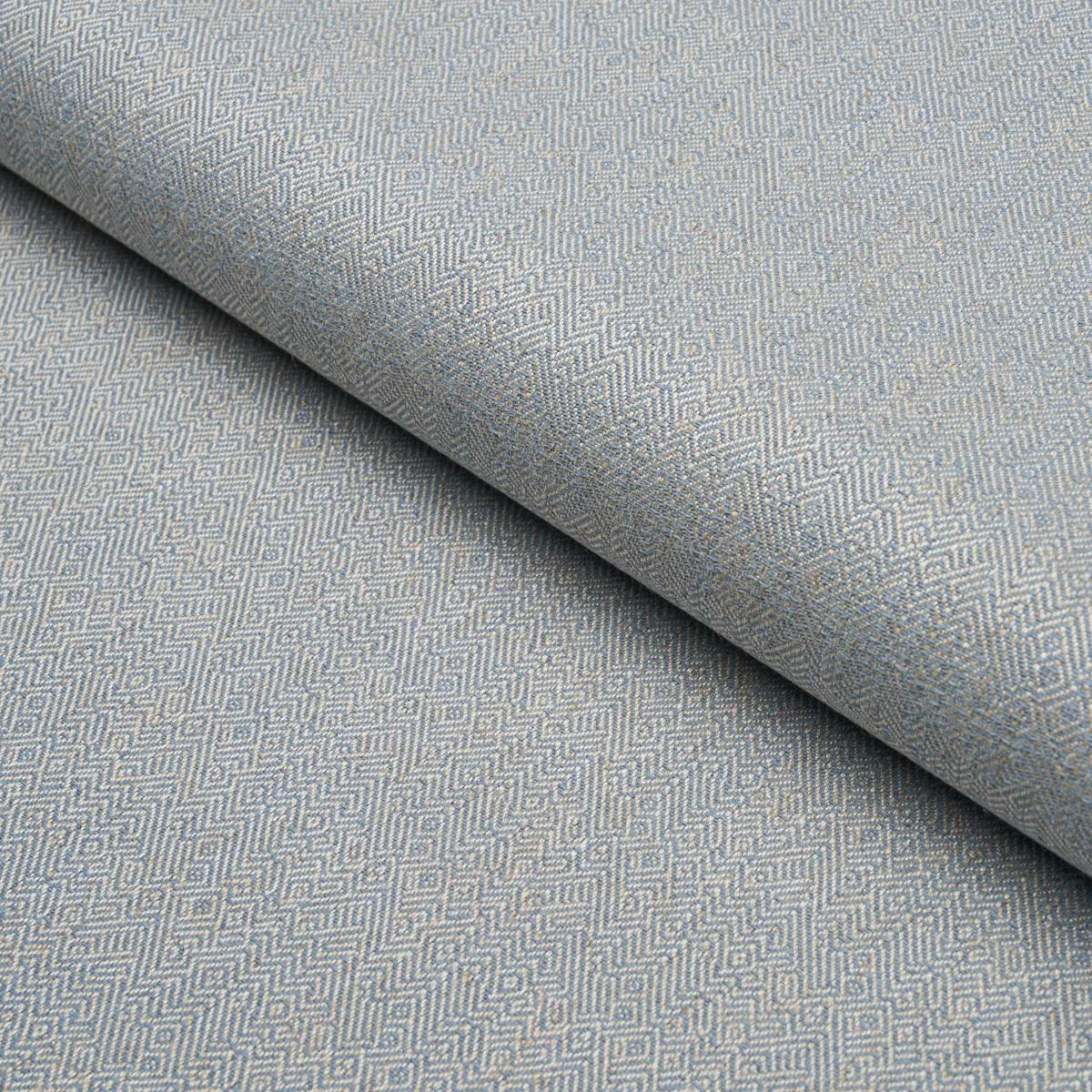 Schumacher 87632 Leona Performance Blue fabric swatch