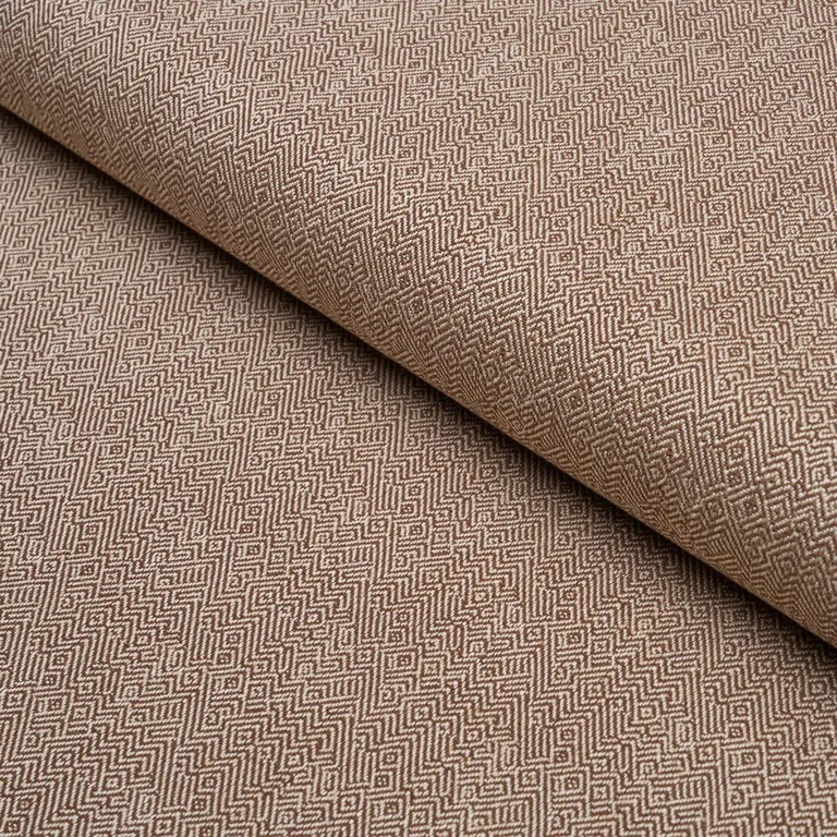 Schumacher 87635 Leona Performance Mocha fabric swatch