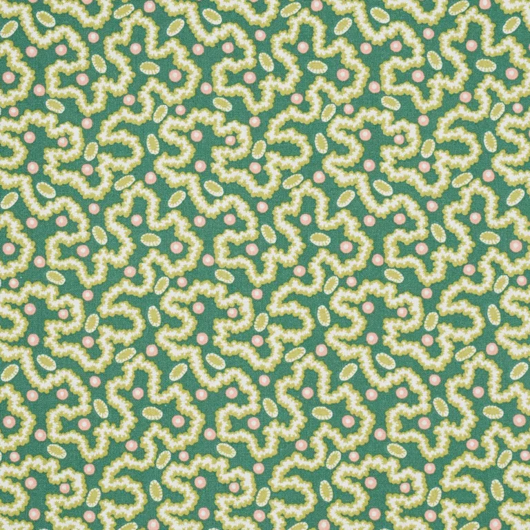 Schumacher 181720 Leonie Vermicelli Leaf fabric swatch