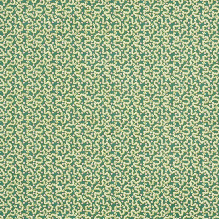 Schumacher 181720 Leonie Vermicelli Leaf fabric swatch