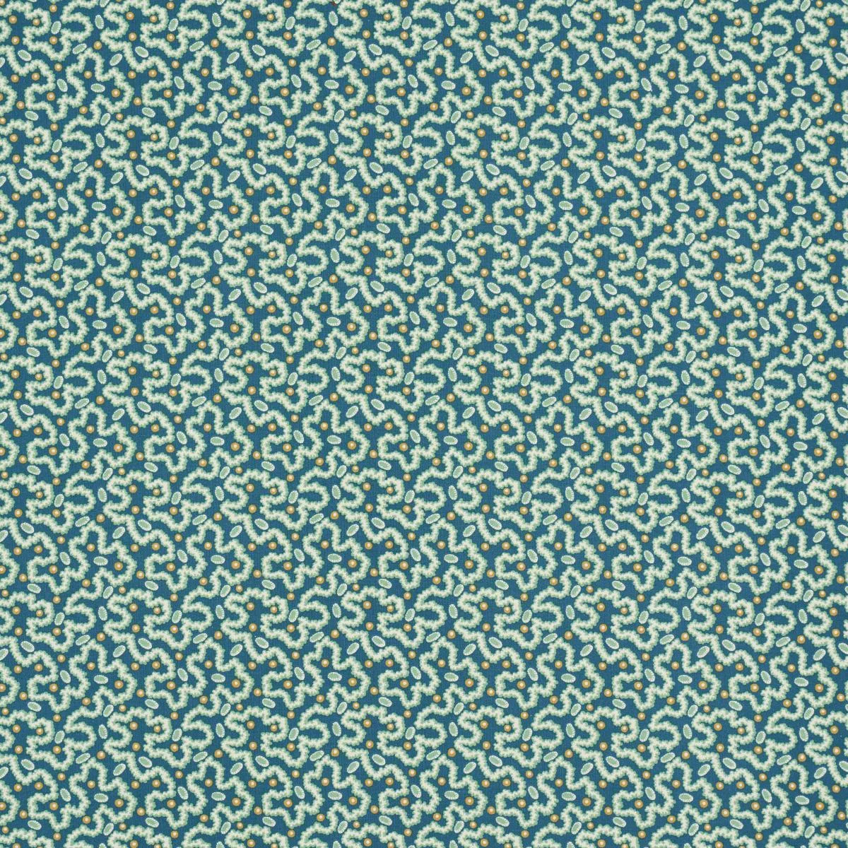 Schumacher 181721 Leonie Vermicelli Teal fabric swatch