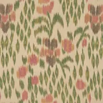 Schumacher 182730 Leonora Warp Print Jewel fabric swatch