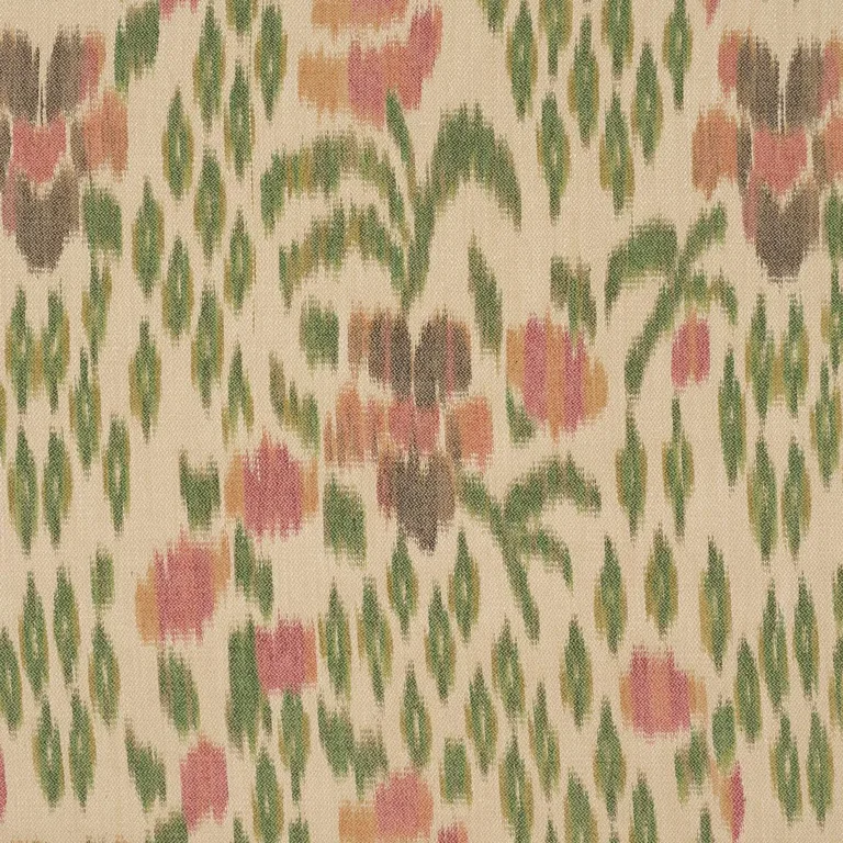 Schumacher 182730 Leonora Warp Print Jewel fabric swatch