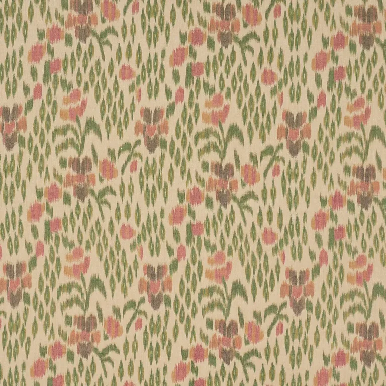 Schumacher 182730 Leonora Warp Print Jewel fabric swatch
