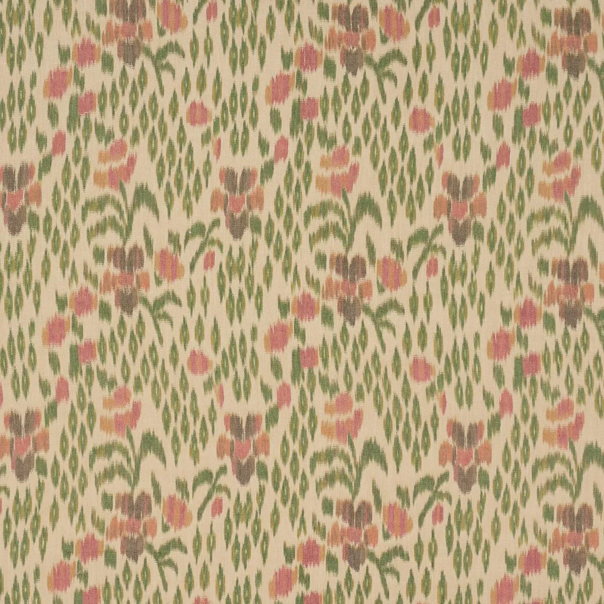 Schumacher 182730 Leonora Warp Print Jewel fabric swatch