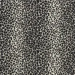 Schumacher 174841 Leopard Linen Print Ebony fabric swatch