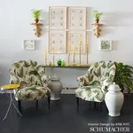 Schumacher 174091 Les Fougeres Spring fabric swatch