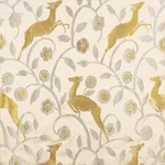 Schumacher 68911 Les Gazelles Au Bois Ecru fabric swatch