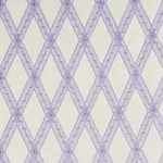 Schumacher 179462 Les Losanges Toile Iris fabric swatch
