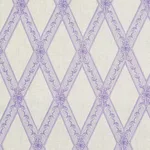 Schumacher 179462 Les Losanges Toile Iris fabric swatch