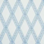 Schumacher 179460 Les Losanges Toile Sky fabric swatch
