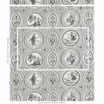 Schumacher 179561 Les Scenes Contemporaines Black fabric swatch