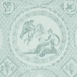 Schumacher 179562 Les Scenes Contemporaines Mineral fabric swatch