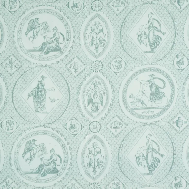 Schumacher 179562 Les Scenes Contemporaines Mineral fabric swatch
