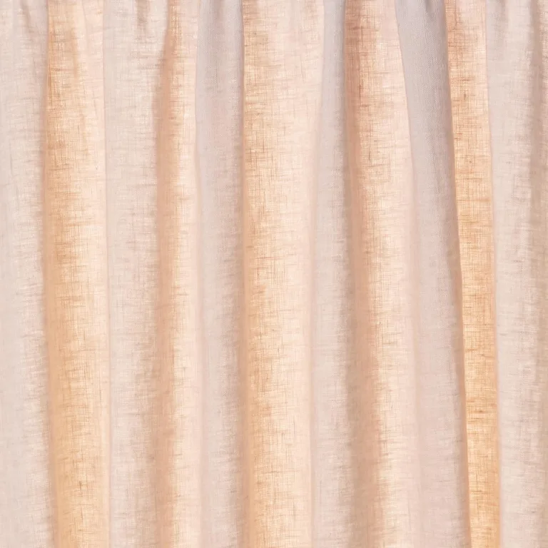 Schumacher 84934 Leslie Stonewashed Sheer Blush fabric swatch