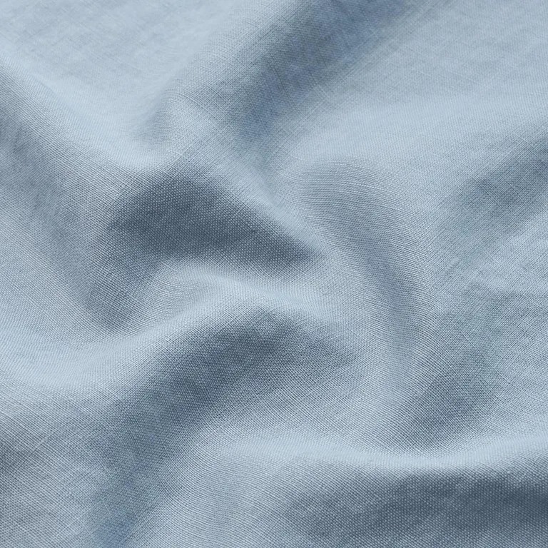 Schumacher 84933 Leslie Stonewashed Sheer Chambray fabric swatch