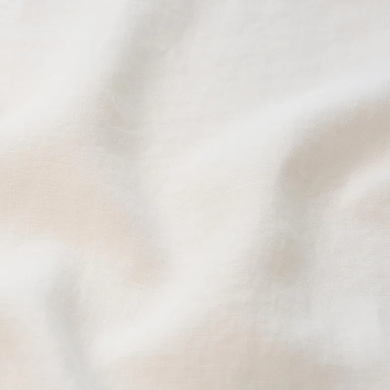 Schumacher 84931 Leslie Stonewashed Sheer Ivory fabric swatch