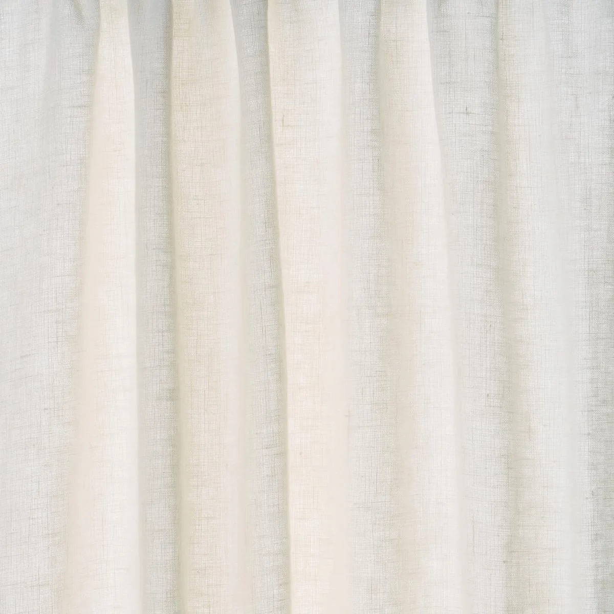 Schumacher 84931 Leslie Stonewashed Sheer Ivory fabric swatch