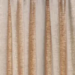Schumacher 84930 Leslie Stonewashed Sheer Taupe fabric swatch
